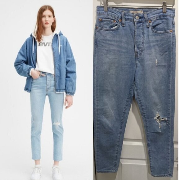 Levi's | Wedgie Skinny In Quartz Charm Blue - Picture 1 of 8